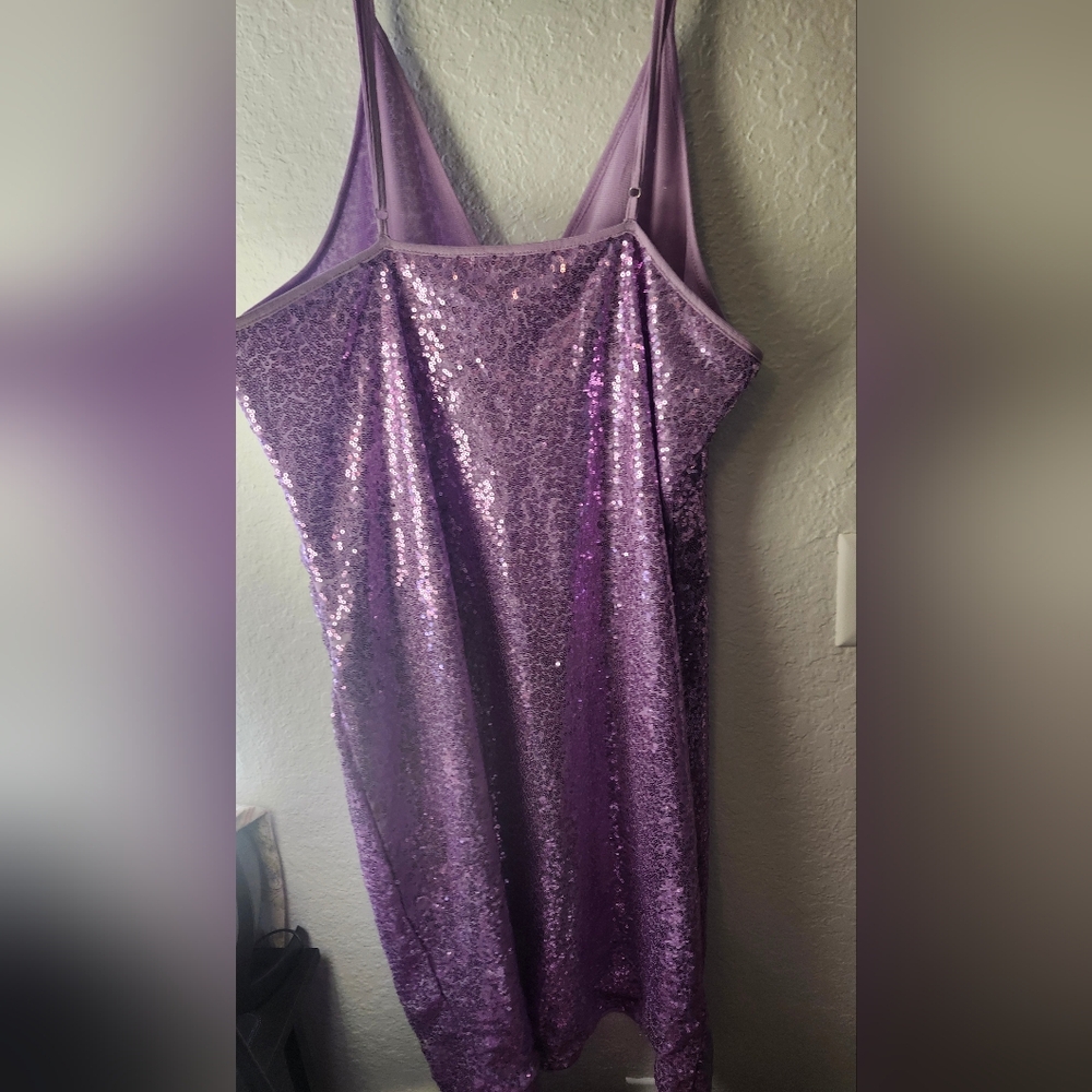 Purple Sequin Dress 3xl - Picture 5 of 10